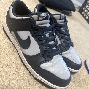 Nike sneakers gray and dark navy blue dunks